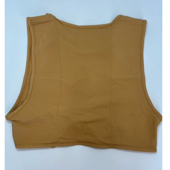 NWT Free People Toast Swim Signature Peek A Boo Top, Beige, size XS, Halter Top - Picture 4 of 12